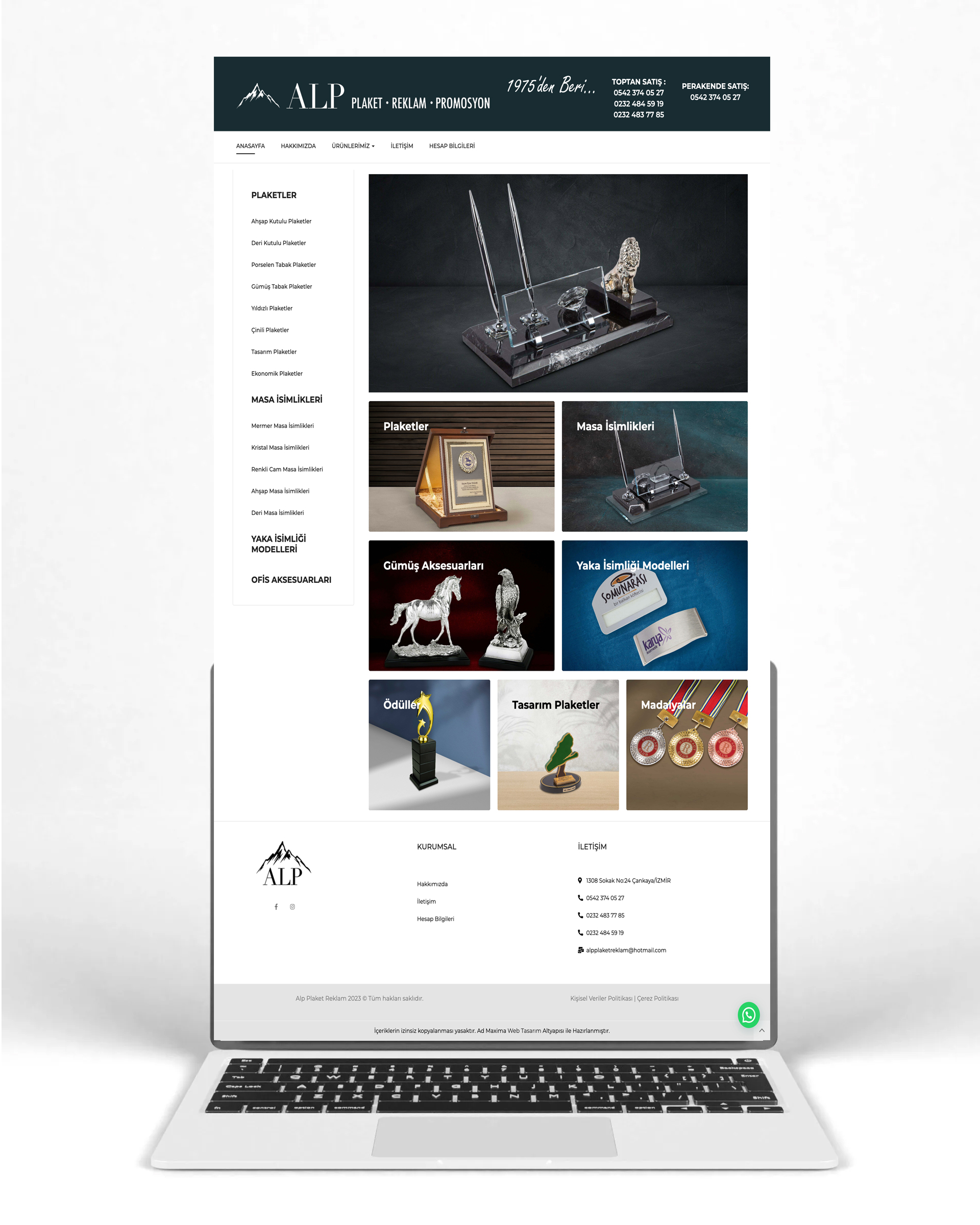 Alp Plaket e-Ticaret Tasarımı