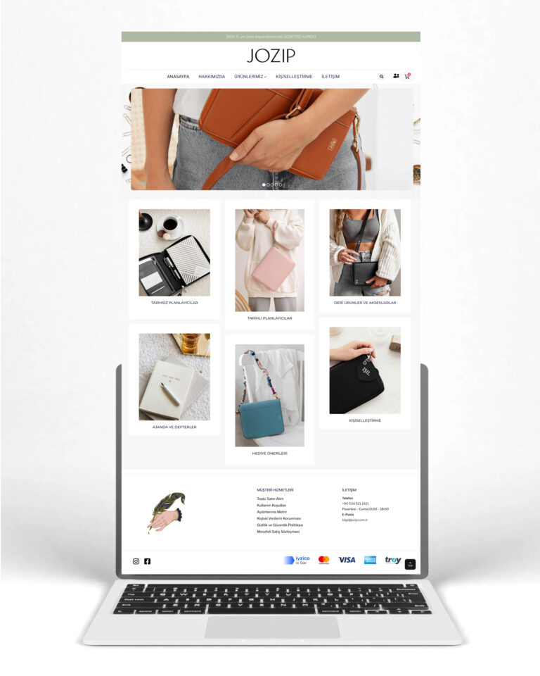 Jozip e-Ticaret Tasarımı