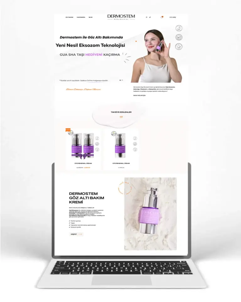 Dermostem Website Tasarım