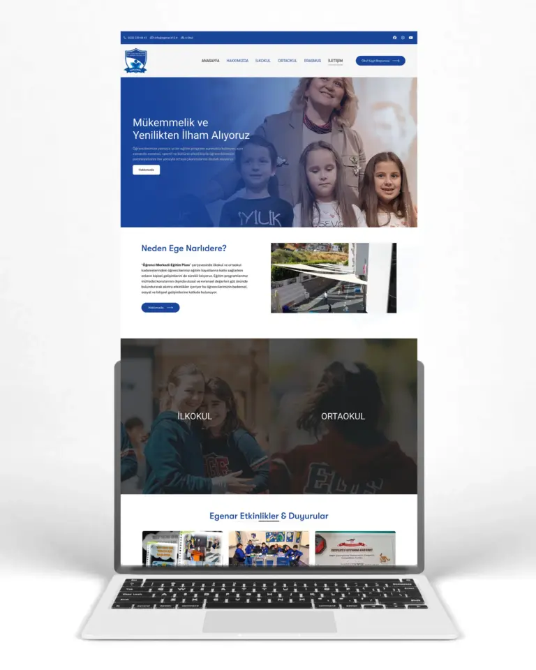 Ege Üniversitesi Güçlendirme Vakfı Okulları Website Tasarım
