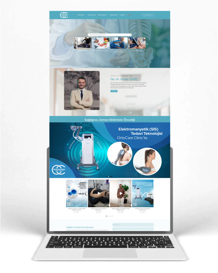 Ortocare Clinic Website Tasarım