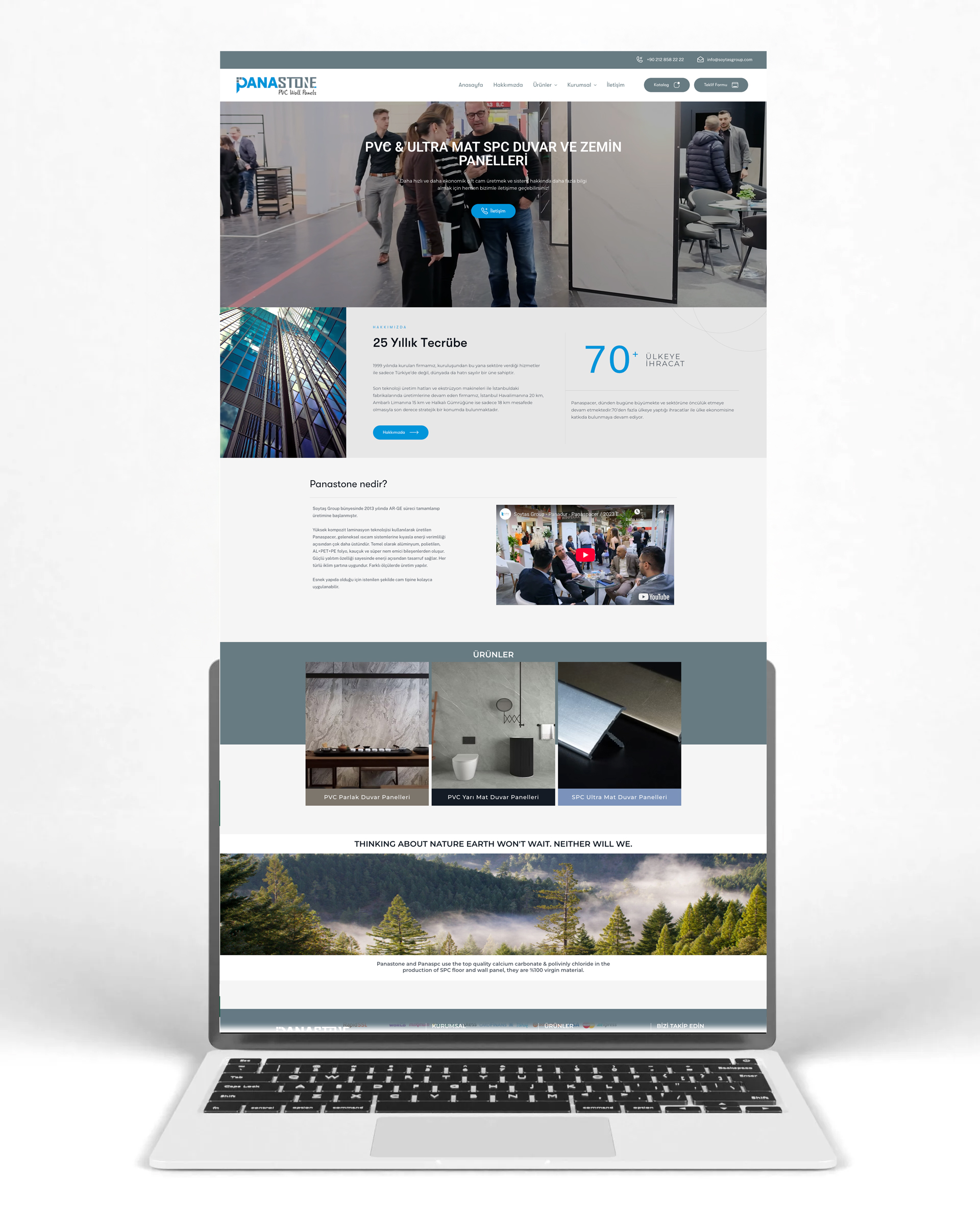 Panastone Website Tasarım