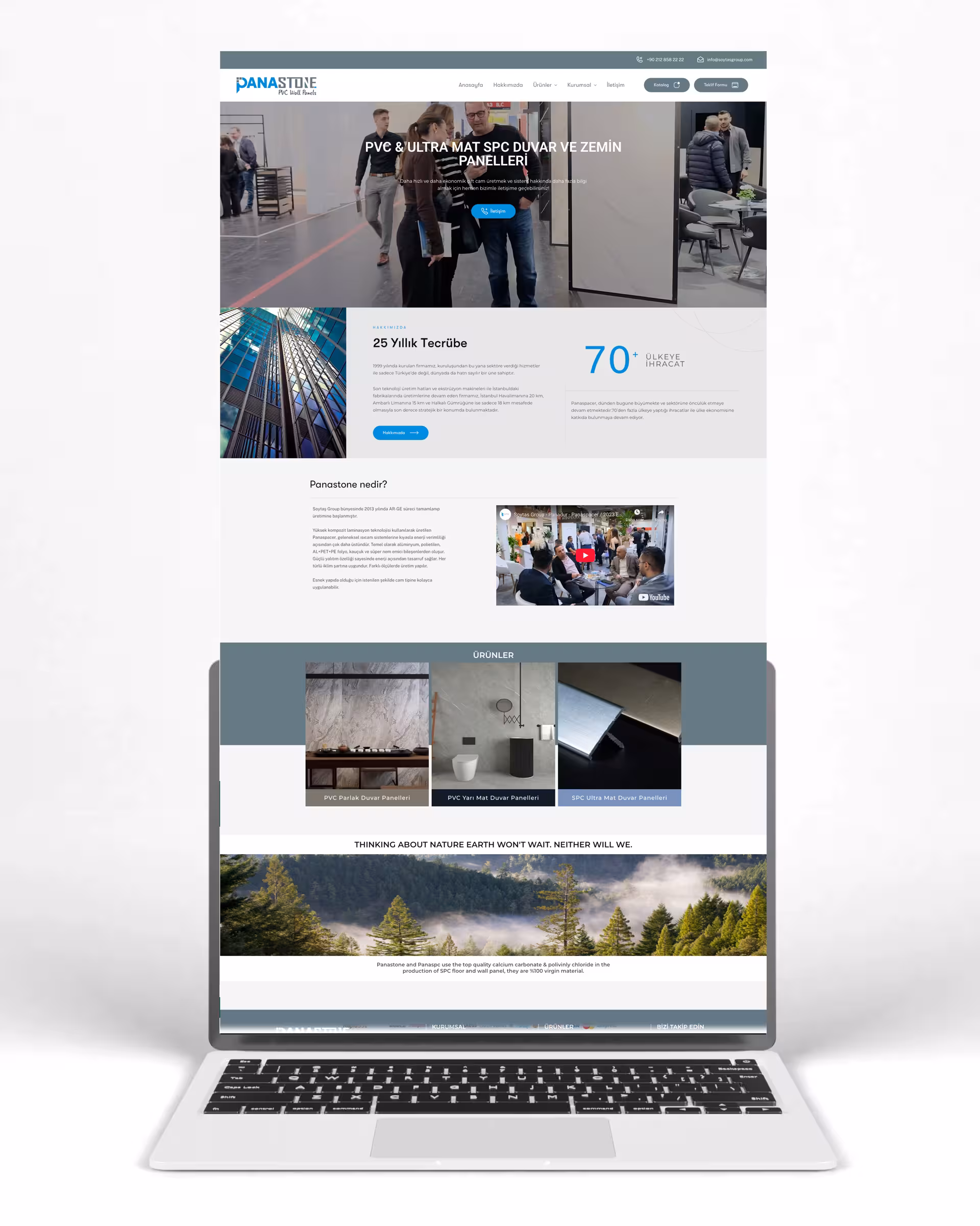 Panastone Website Tasarım
