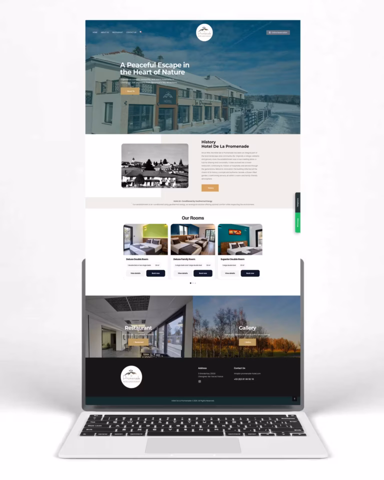 La Promenade Hotel Website Tasarım